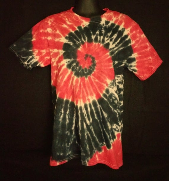 Hand Dyed 2 Color Spiral Tie Dye Shirt Hanes by FlipSideTieDyes