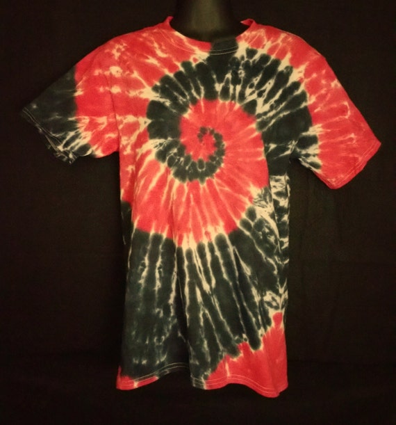 Hand Dyed 2 Color Spiral Tie Dye Shirt Hanes by FlipSideTieDyes