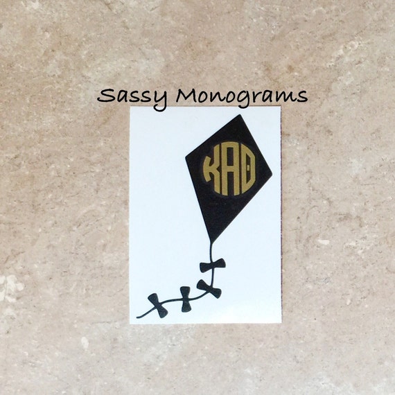 Kappa Alpha Theta Kite Vinyl Decal By Sassymonogramandmore On Etsy