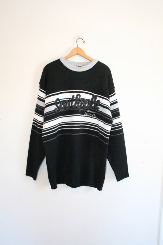 SOUTHPOLE STRIPED SWEATER // size x large // 90s // oversize