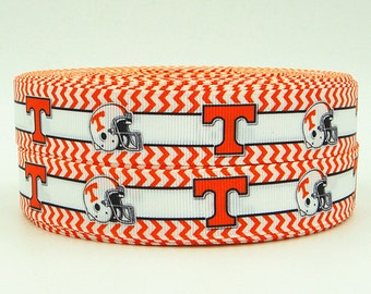 Tennessee 7/8 Inch Grosgrain Ribbon by the Yard for Hairbows, Scrapbooking, and More!!