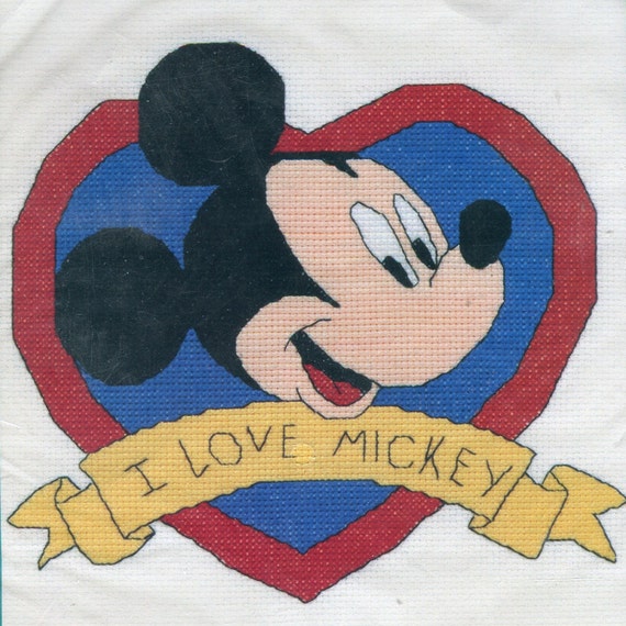 Mickey Mouse Disney Counted Cross Stitch Kit 61/2 x