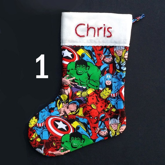 Marvel Comics Christmas Stockings Super Hero by