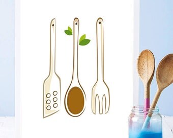Cooking wooden fork Etsy