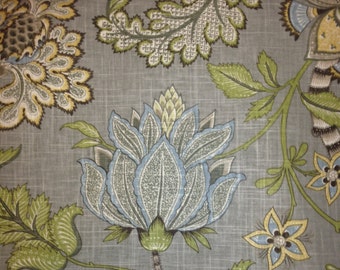Valance Floral Valance Kaufmann Clarice Dove Curtain Valance Grey Floral Valance Curtains ONE