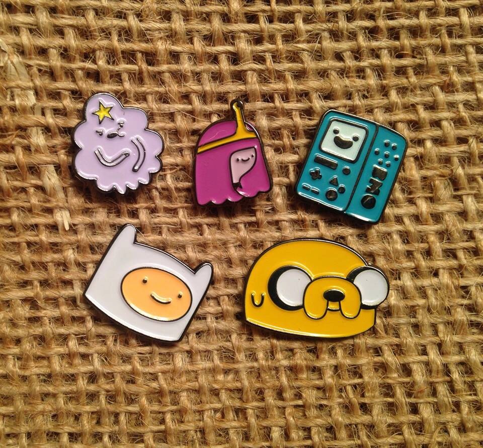 Adventure Time Mini Head Pins Princess Bubblegum By Thcmerch