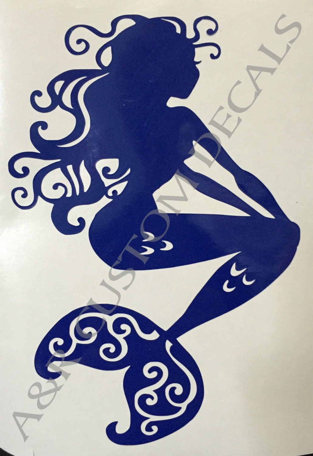 Mermaid Vinyl Decal for Car Truck Vehicle by ADACreates on Etsy