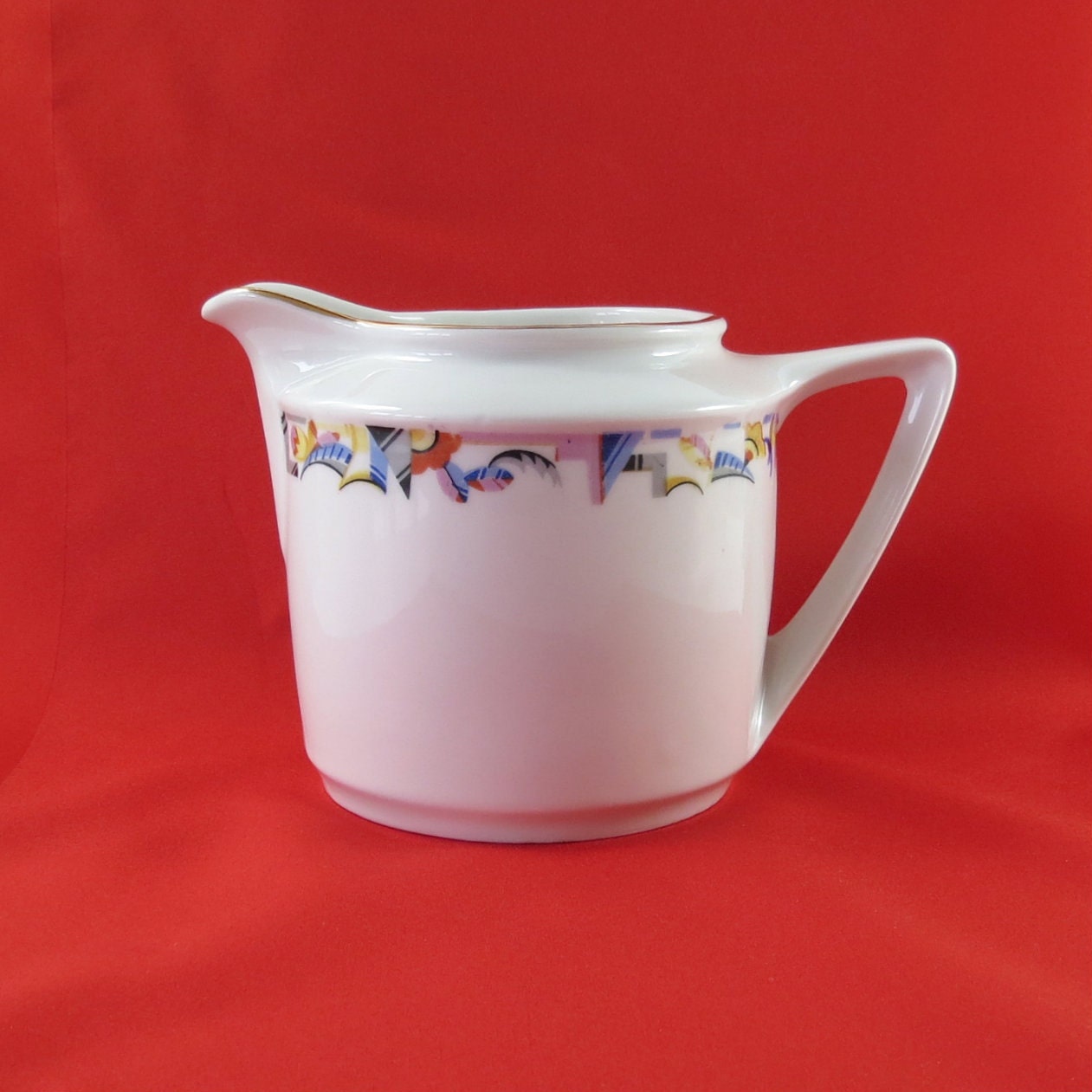 GERMAN MILK JUG Art Deco Style Vintage 1930’s Collectable Tableware Vintage Creamer with