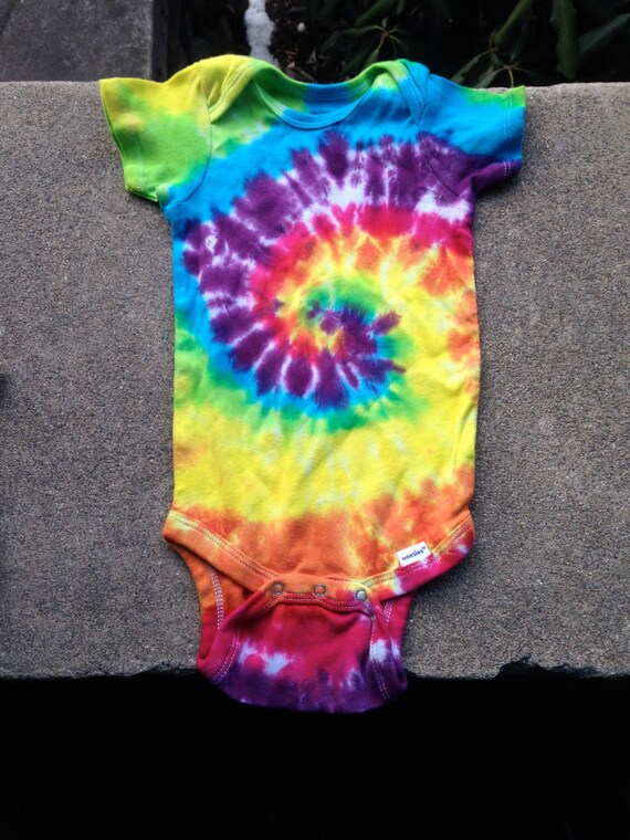 Tie Dye Onesie Colorful Onesie Classic Spiral Infant Onesie