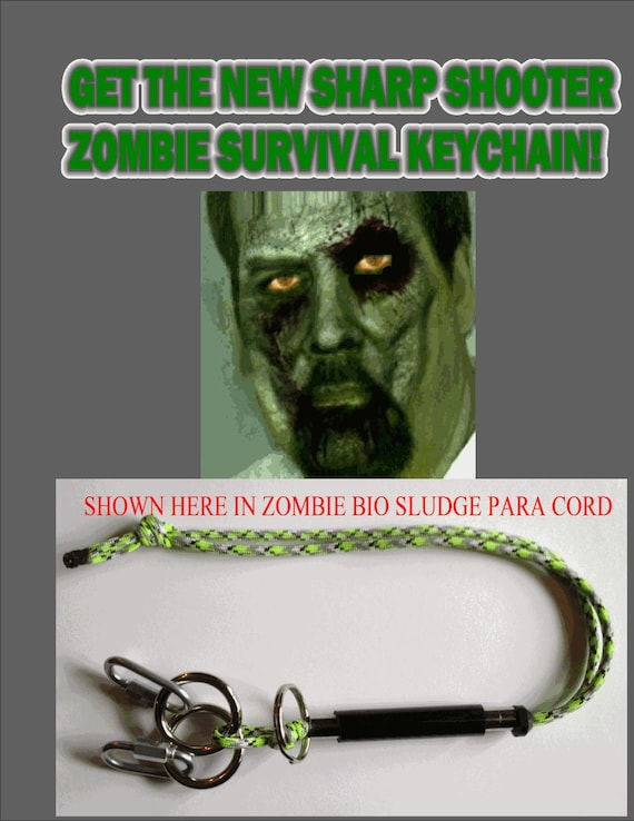 Sharp Shooter Zombie Survival Keychain With Free Instruction DVD