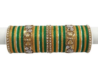 for jewellery silk thread Green Set Jewelry Bangles Party Bangles Wear Designer Jewelry Wedding