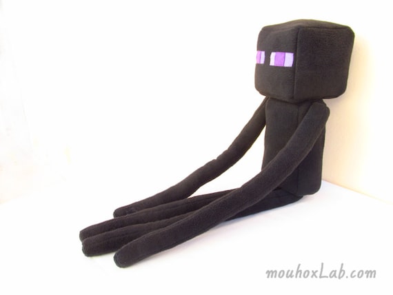 Minecraft inspired large Enderman plush doll Custom made geek