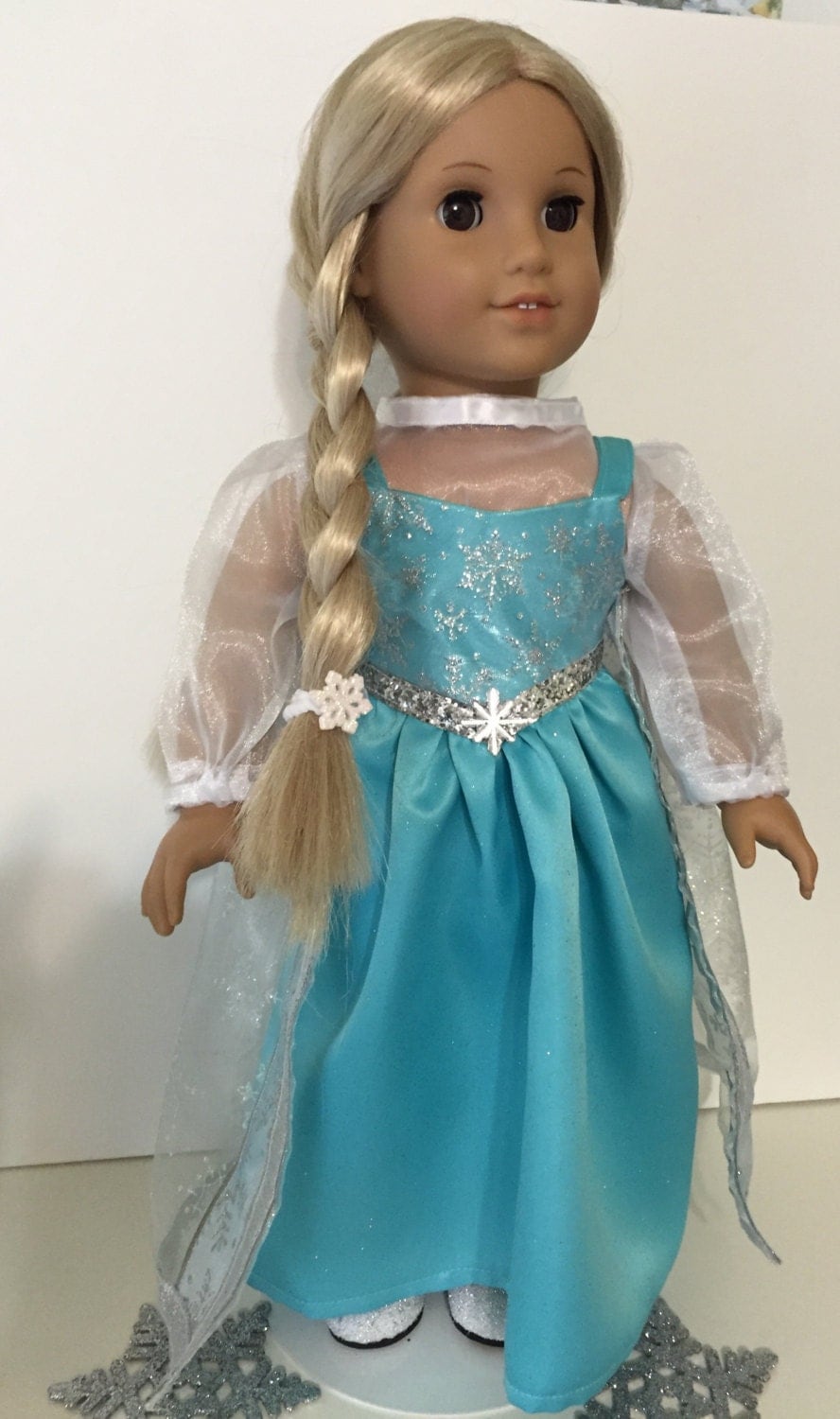 elsa costume for 18 inch doll