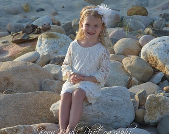 flower girl dress ivory flower girl dress girls lace dress lace dress toddler lace dress boho flower girl dress flower girl dress lace