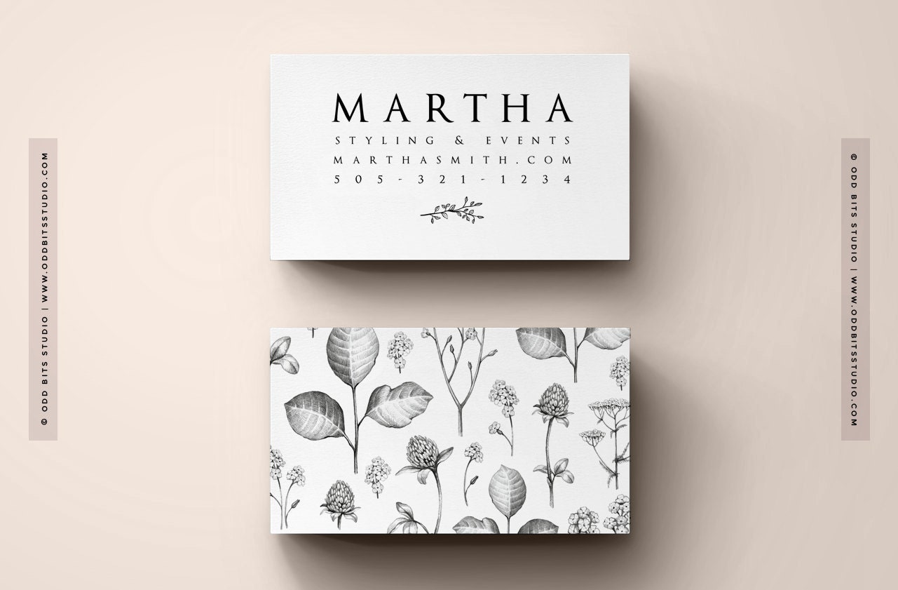 DIY Business Cards Instant Download Printable Contact Card