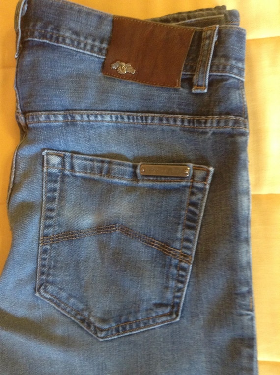 Mens 90s Armani Exchange Distressed Jeans 32X29 / Vintage