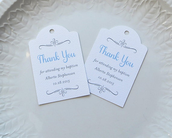 template wedding thank favor you tag First Favor Personalized Tags Confirmation Tag Baptism Gift