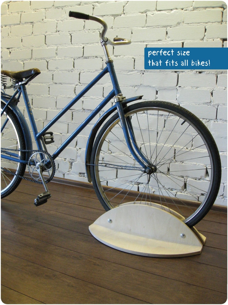 Bicycle stand Bike holder Bicycle rack wooden bike by