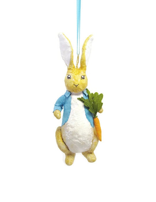 made to order peter rabbit spun cotton christmas ornament made to order peter rabbit spun cotton christmas ornament