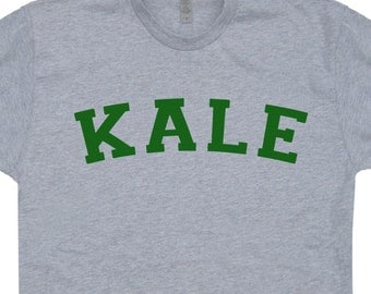 Kale T Shirt Vegetarian T Shirt Vegan T Shirt University Yoga T Shirt Recycle t shirt Organic food tshirt mens womens kids Retro Tees