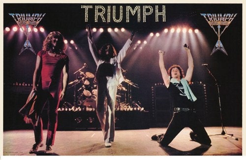 Triumph Band Live On Stage 1981 Rare Vintage Poster