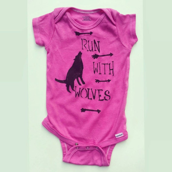 unique girl e beginning names with baby onesie, onesie, pink onesie, unique , arrow wolves baby baby onesie,