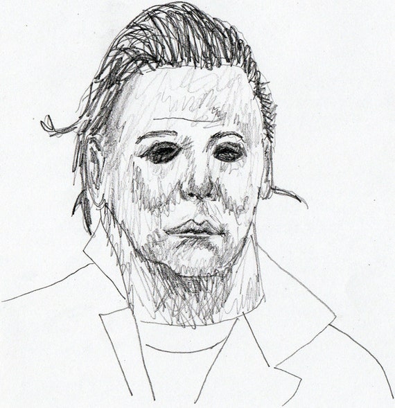 Original Michael Myers Drawing. Pencil on by LetMeDrawYourPicture