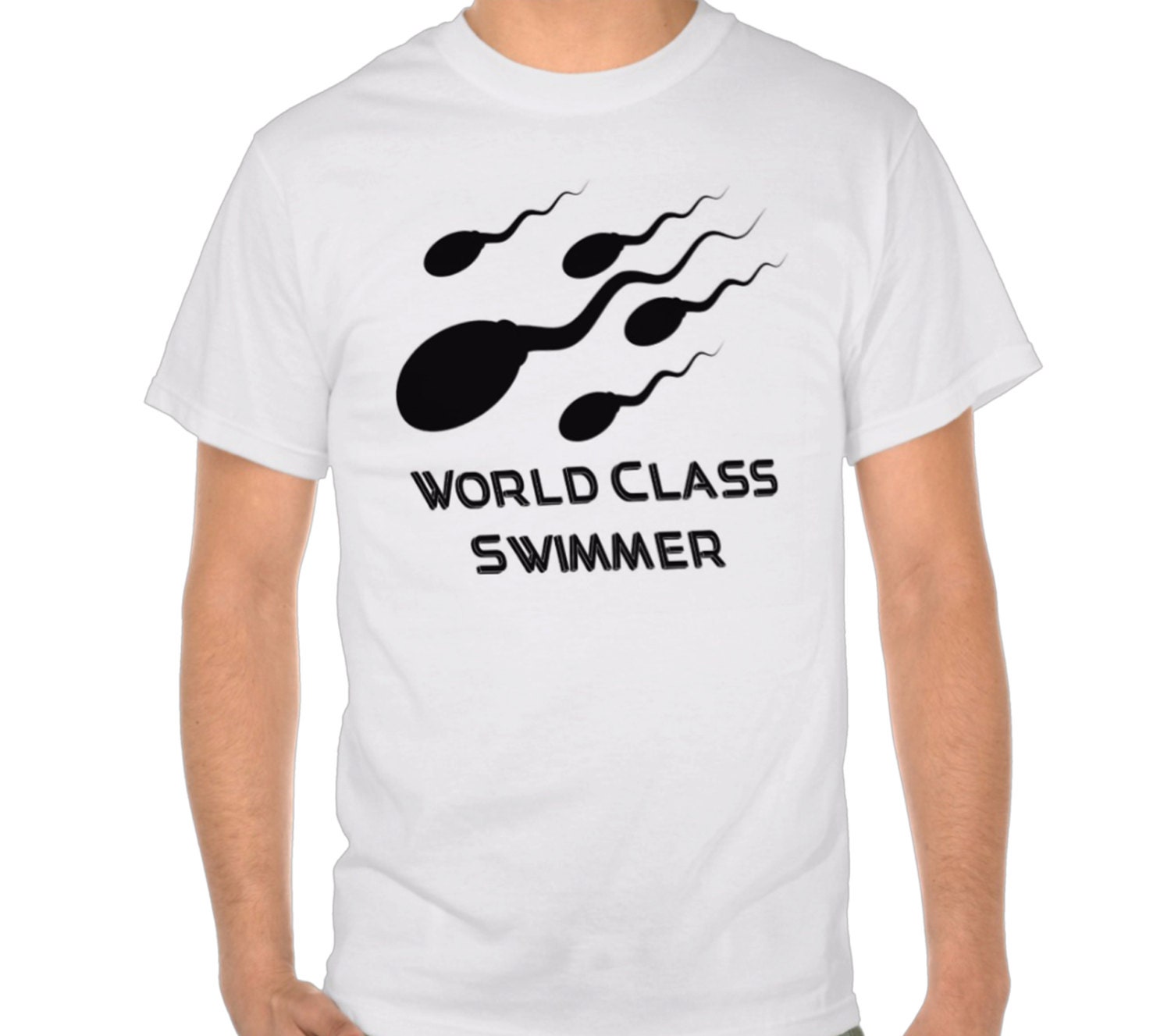 varsity swimming sperm shirt