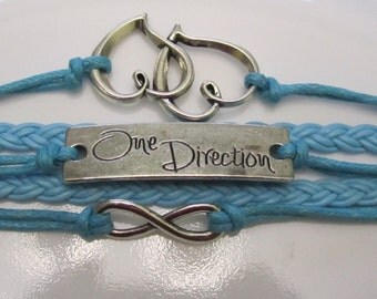 Bracelet 1D Fashion 2013 Directioner – Hiboux Perle Karma Love Infinity – Cuir Marron