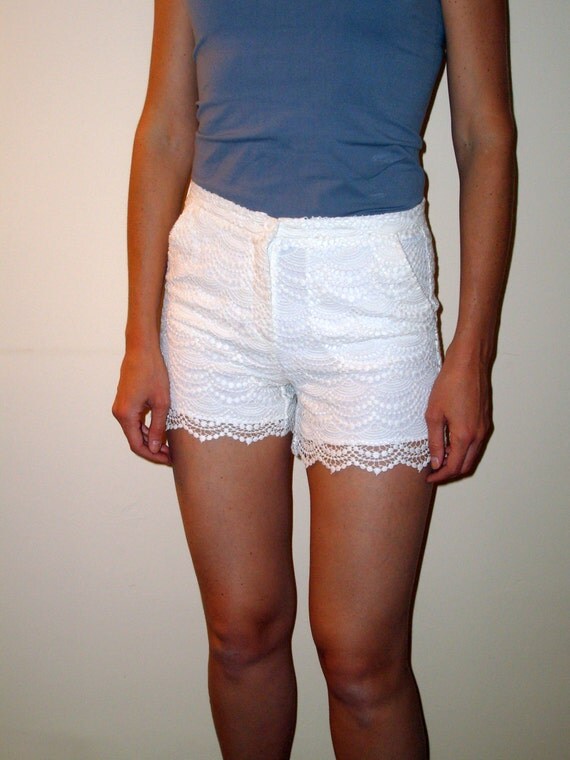 white mini short