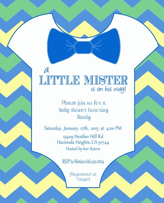 Items similar to Onesie Baby Shower Invitation Template ...