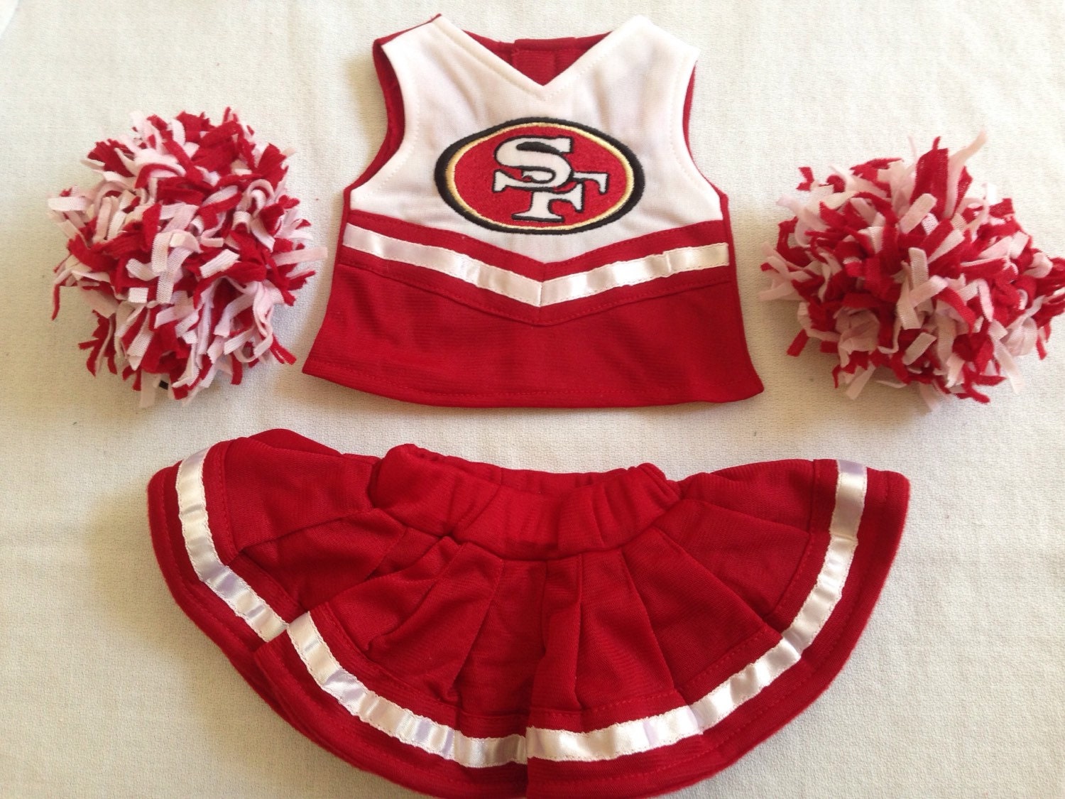 49ers 18 inch doll cheerleading outfit
