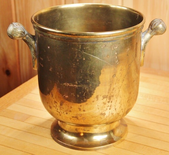 Vintage Brass Champagne Bucket by 219vintage on Etsy