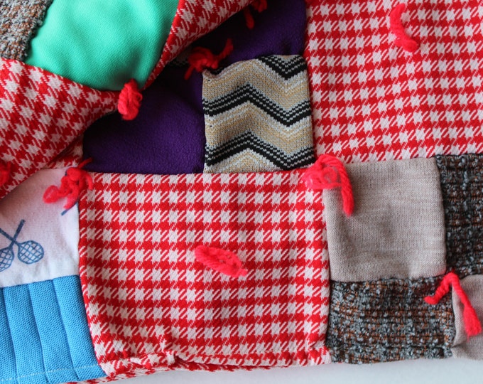 Vintage Baby Quilt, Vintage Patchwork Quilt, Crib Bedding, Baby Blanket, Toddler Throw, Nursery, Infant Bedding, Lap Blanket, Lap Quilt