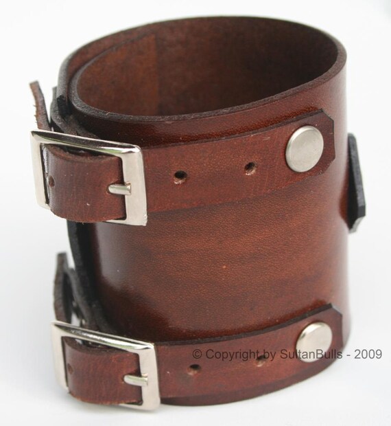 JOHNNY DEPP style leather bracelet genuine by LeatherBraceletStore