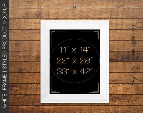 11x14 22x28 33x42 Portrait White Frame By TanyDiDesignStudio 11x14 22x28 33x42 Portrait White Frame By TanyDiDesignStudio