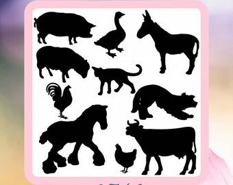 Assorted Animals Reusable Craft Stencil Choose 1 or all.