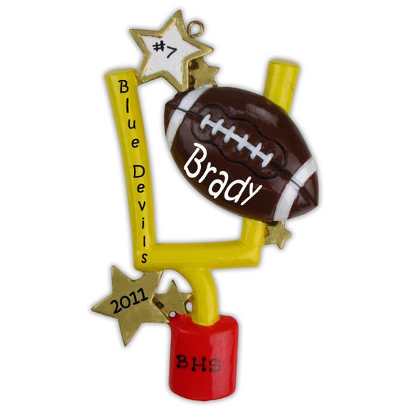 items similar to football personalized christmas ornament items similar to football personalized christmas ornament