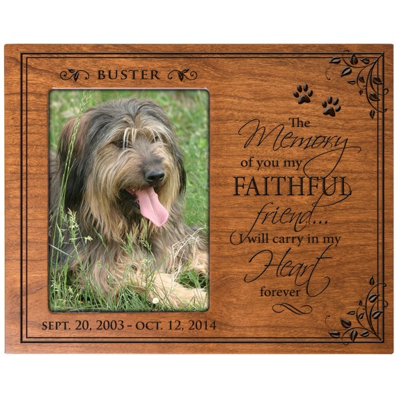 personalized dog memorial photo frame by inlovingmemorygifts personalized dog memorial photo frame by inlovingmemorygifts
