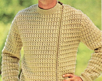 Men's Bomber Jacket Sweater Crochet Pattern Man Bomber Coat Jacket ...