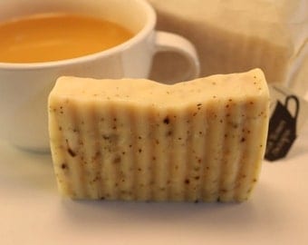 Lavender White Tea Soap: All Natural Handmade Vegan Soap, Cold Process Method