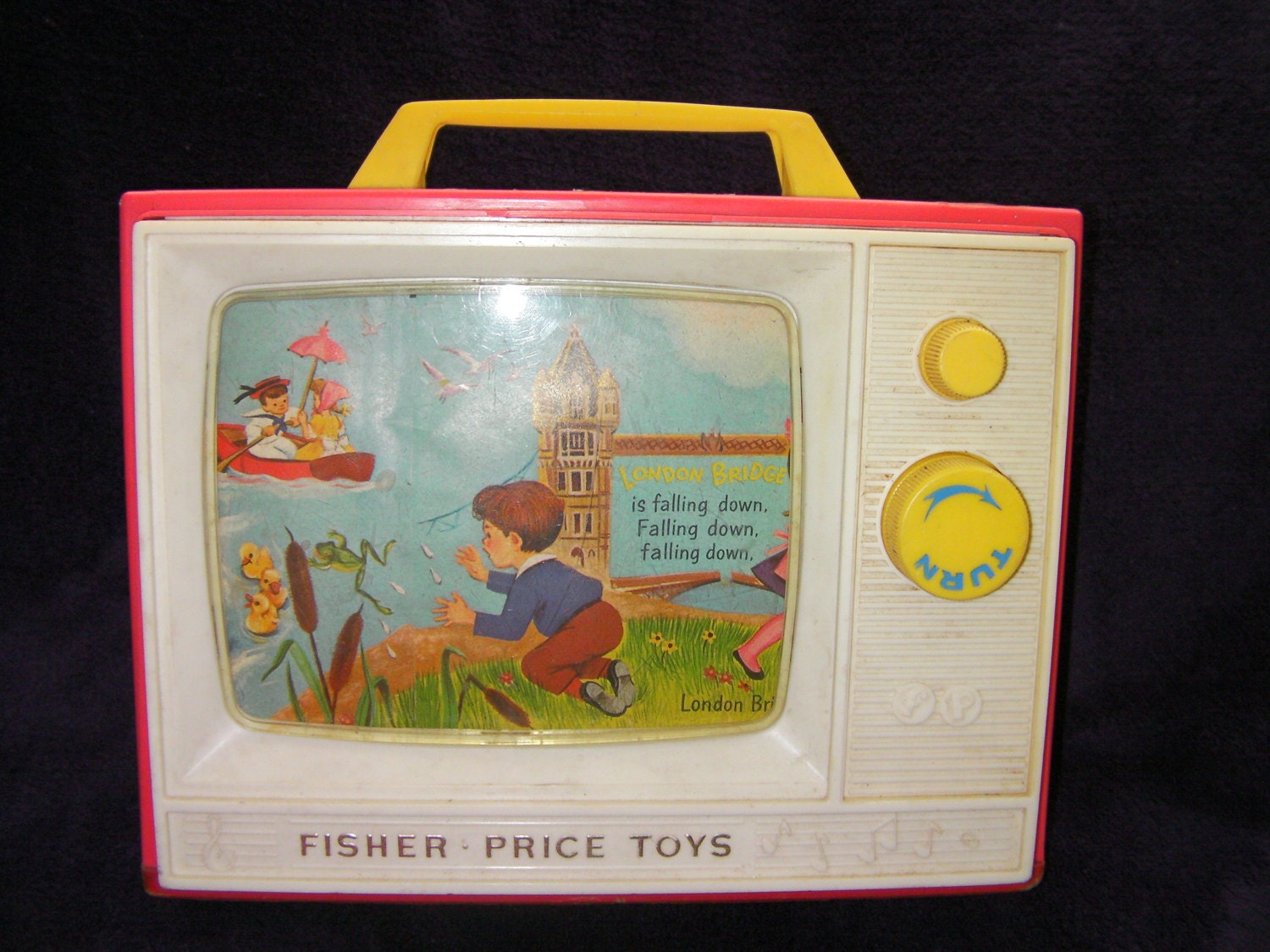 Vintage Retro Fisher Price Toys London Bridge is Falling Down