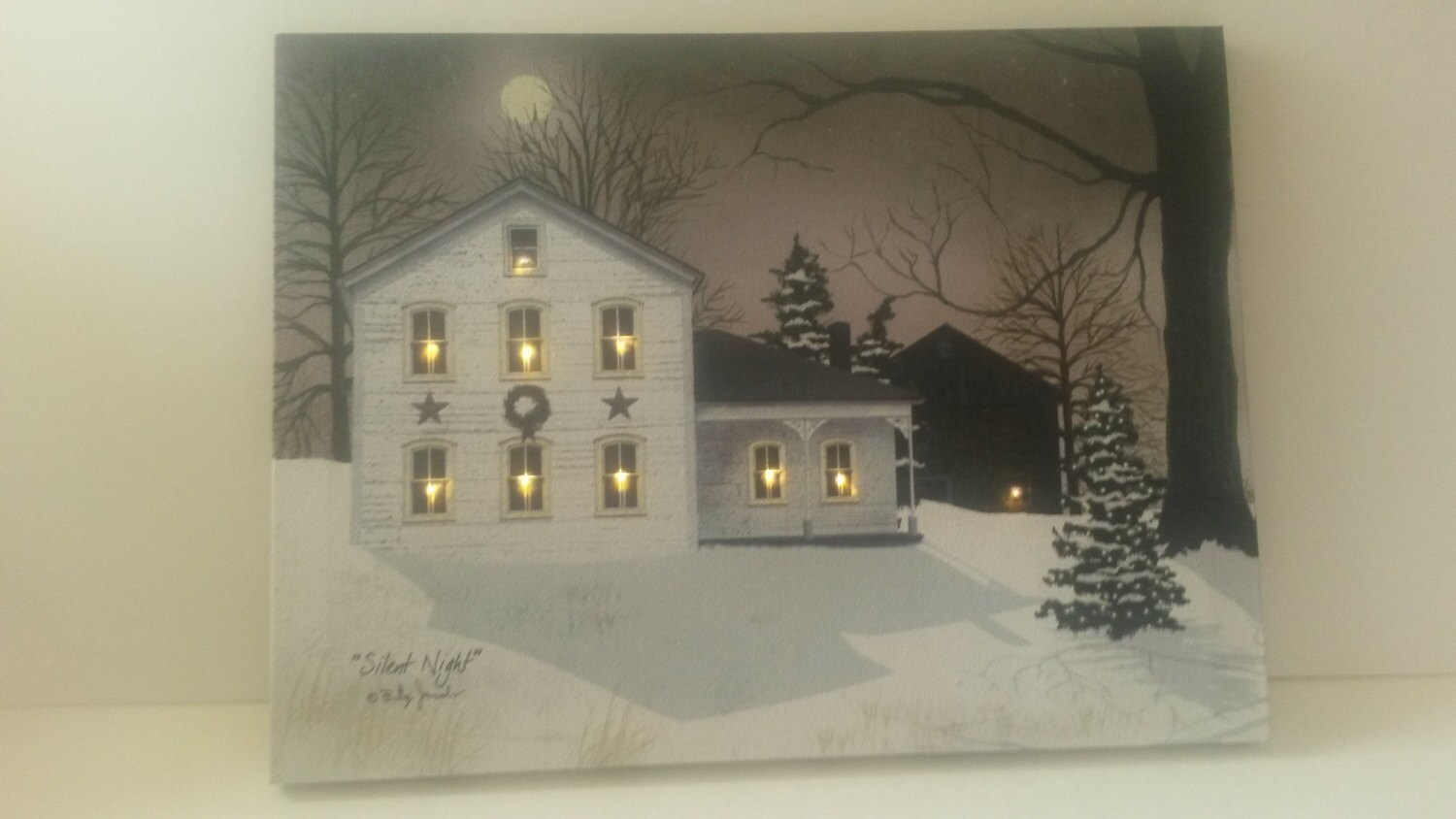 Billy Jacobs Silent Night Led Canvas Print