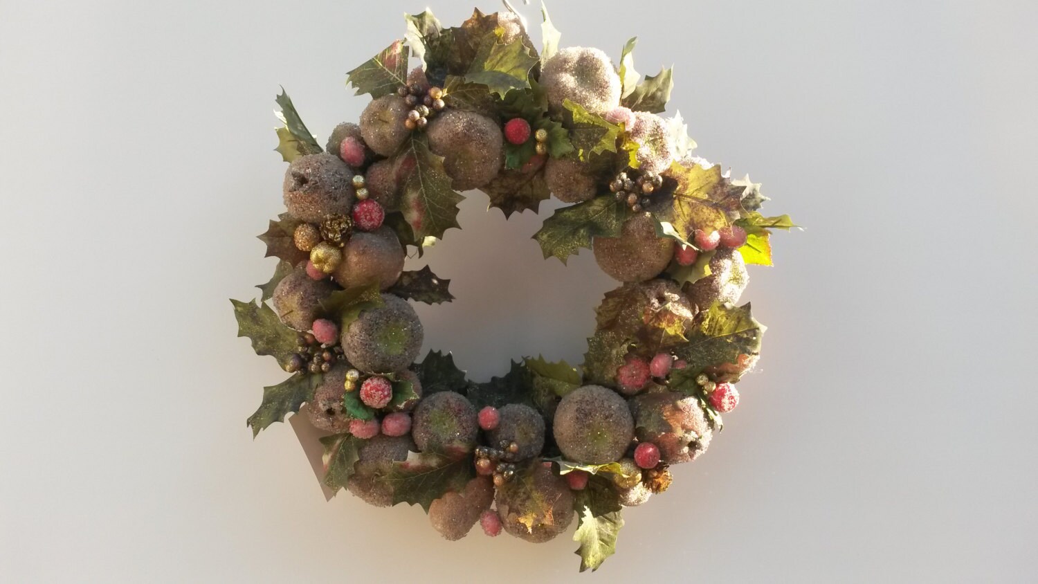 Sugared Fruit Embellished Grapevine Wreath