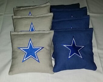 Dallas Cowboys Embroidered cornhole bags..homemade