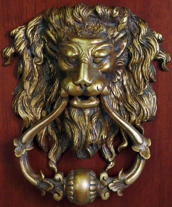Lion Head Door Knocker Large 15.375" x 13.375"