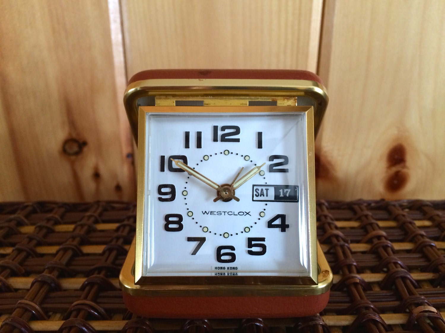 Vintage Travel Alarm Clock Westclox Travel Alarm Clock