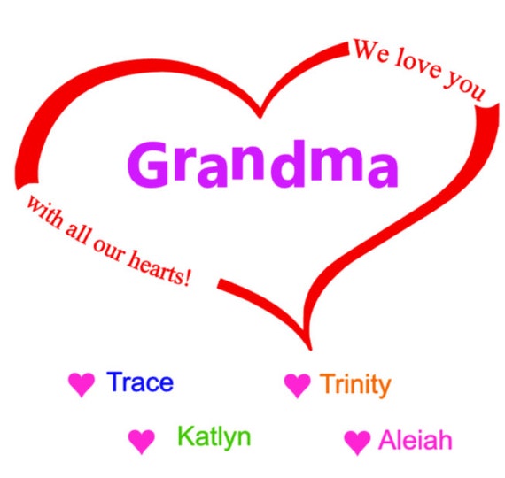 Download Grandma Valentine Heart Design SVG and DXF by LittleBigCuts