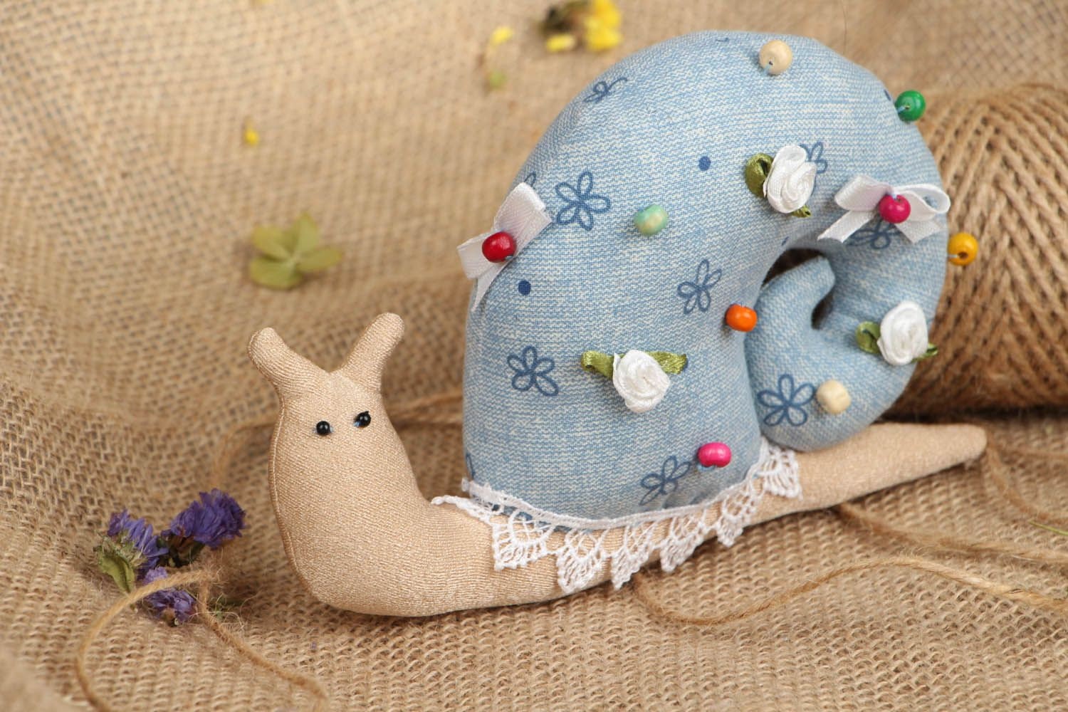 Soft snail toy by BeautifulToyStore on Etsy