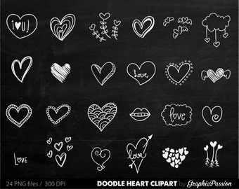 free chalkboard heart clipart - photo #7